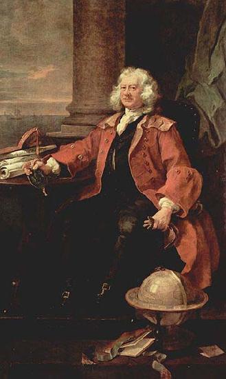 William Hogarth Hogarth portrait of Captain Thomas Coram oil painting image